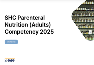 SHC Parenteral Nutrition (Adults) Competency 2025 - Online Banner